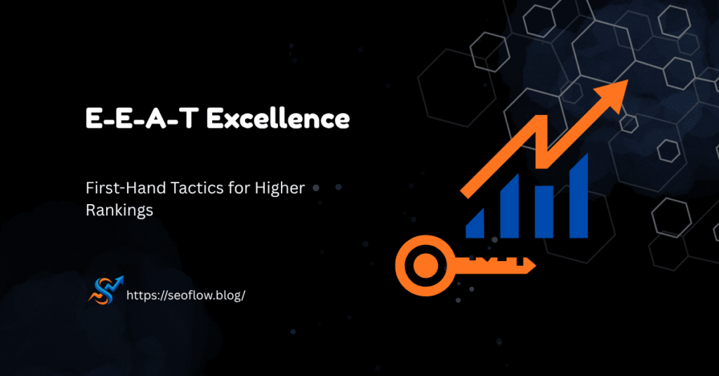 First-Hand Tactics for Higher Rankings — featuring a growth graph and key icon on a dark background.
